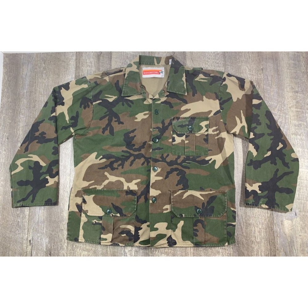 Winchester * Camo * Hunting Jacket and Pants * Vintage * 100% Cotton * Large